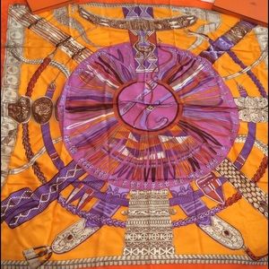 Hermes Scarf with original tag