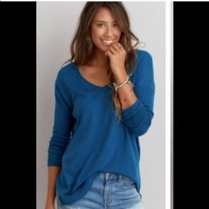AEO Joshua Tree blue sweater