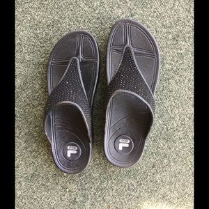 Black Sparkle Sandles