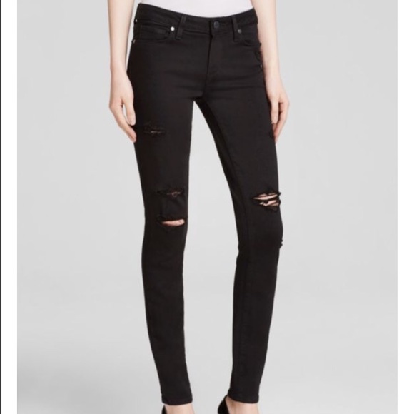 Paige verdugo distressed black jeans