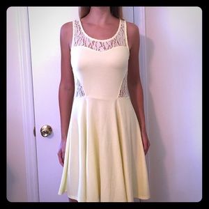 Lace cut-out dress