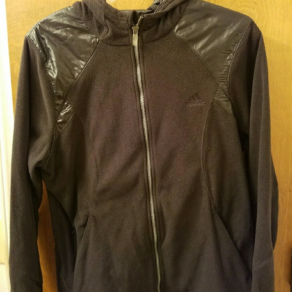 Adidas zip up hooded coat