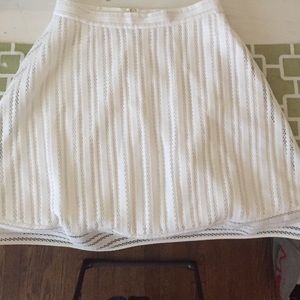 Size 4 white JCrew skirt
