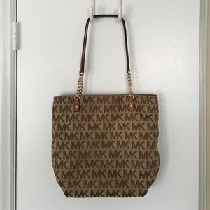 Authentic Michael Kors Brown Tote Purse