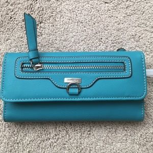 Fall color trend! Gorgeous Nine West blue wallet