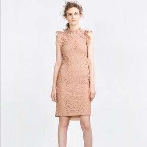 Zara rose/peach lace dress.