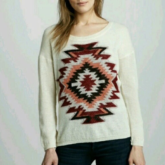 Maison Scotch Aztec wool sweater Lg/XL