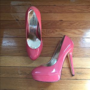 Pink Paten Leather Pumps