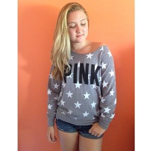 Victoria's Secret off the shoulder hoodie