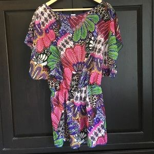 Multicolored Caftan Cover-up