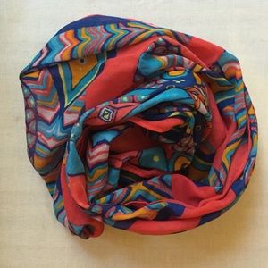 Boho Patterned Infinity Scarf