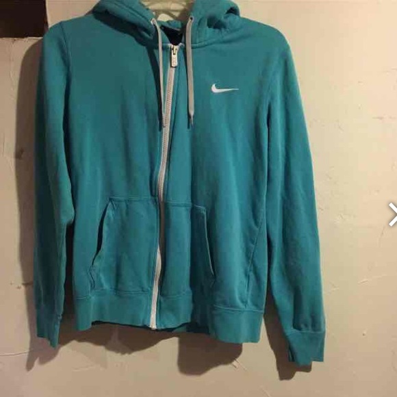 teal blue nike hoodie