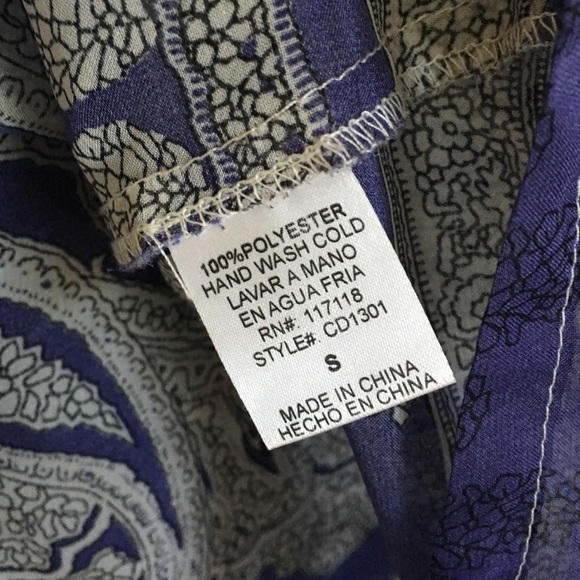 Purple Patterned Cover-up - Picture 2 of 2