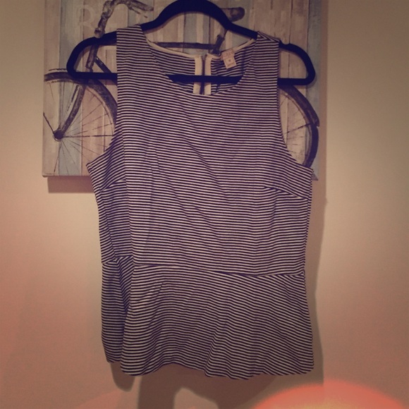 J Crew Sleeveless Peplum Top