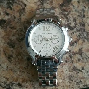 Silver michael kors watch