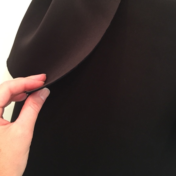 Scuba Style Peplum Dress with Exposed Back Zip - Picture 4 of 4