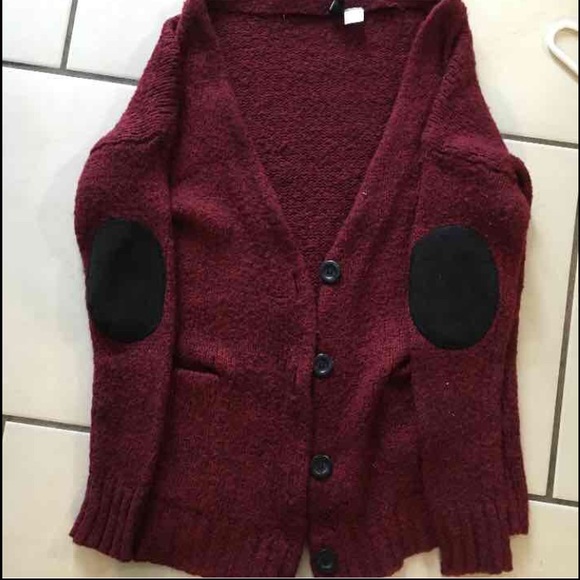 red button down cardigan - Picture 1 of 4