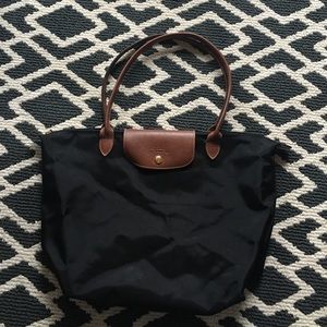 Large black Longchamp tote