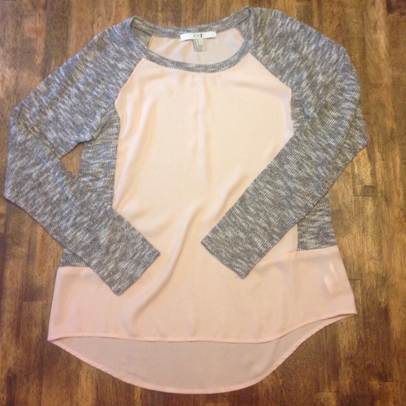 Tan & Grey shirt/sweater