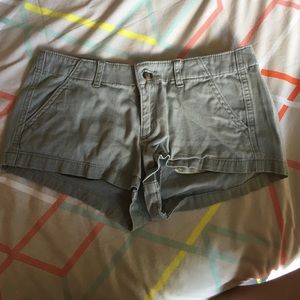 Olive green hollister shorts