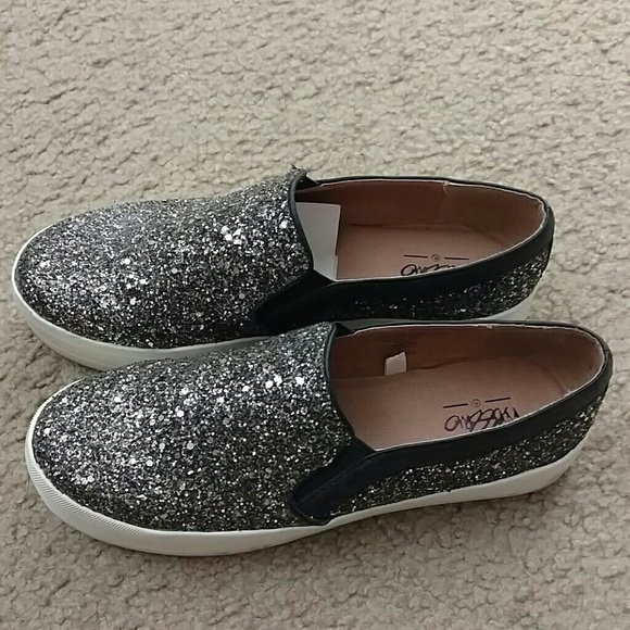 Metallic slip on shoes from Mossimo