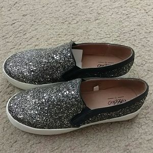 Metallic slip on shoes from Mossimo