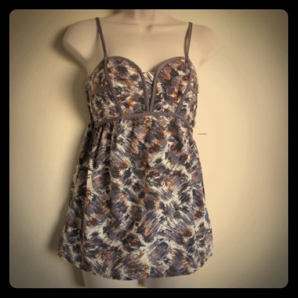 Xhilaration Spaghetti Strap Empire Top - Picture 1 of 4