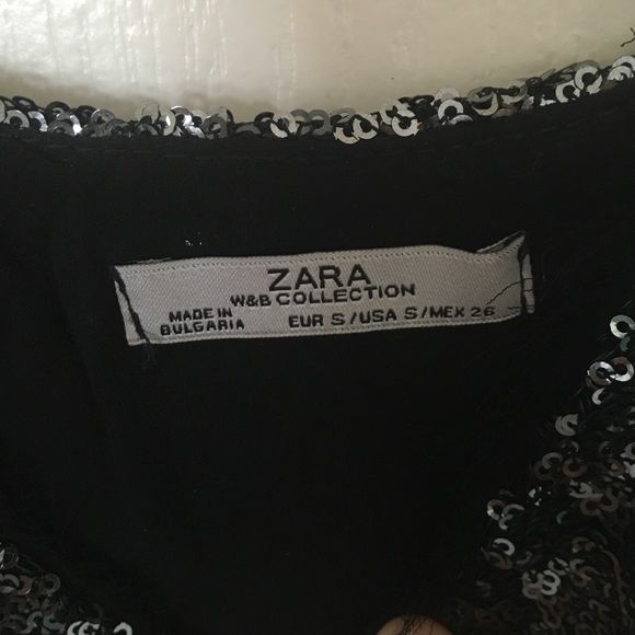 Cocktail sequins black Zara dress - Picture 3 of 3
