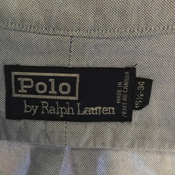 Men's Ralph Lauren Polo button down blue - Picture 2 of 2