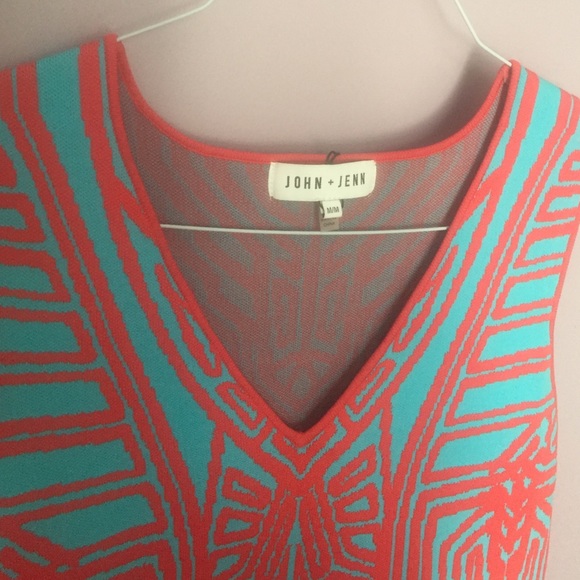 Red and blue John + Jenn summer dress. - Picture 2 of 2