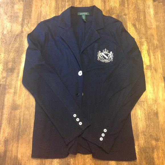 Navy Ralph Lauren soft jacket