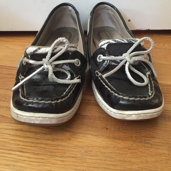 Black and Zebra Stripe Sperrys