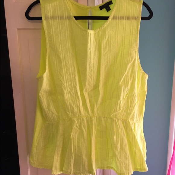 Lime green tank top