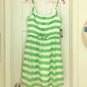 Lilly Pulitzer Green Stripe Dress Size 8