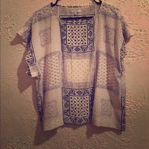 Madewell patterned + delicate top