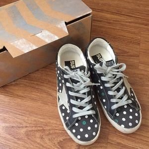 Authentic Golden Goose polka dot Superstar