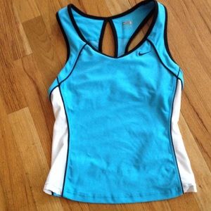 NIKE turquoise/black w/white breathable sides