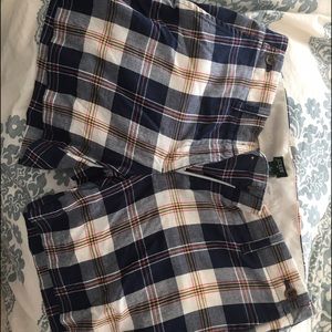 JCrew city fit plaid shorts: size 6
