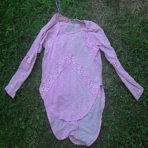 High low pink blouse