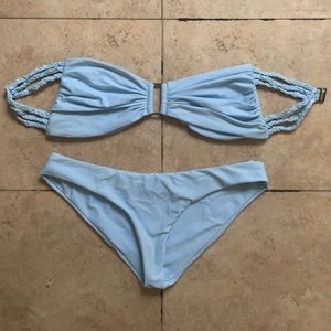 Boys and arrows strapless bikini