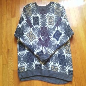 Men's vintage print sweater