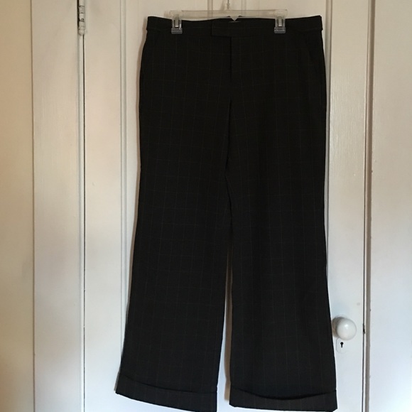 🍷striped cuffed pants🍷