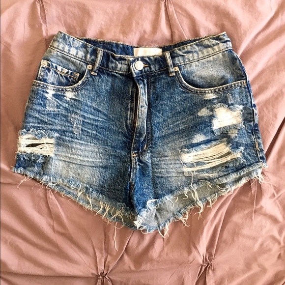 Garage high waisted shorts