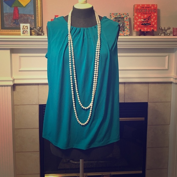 Teal blouse