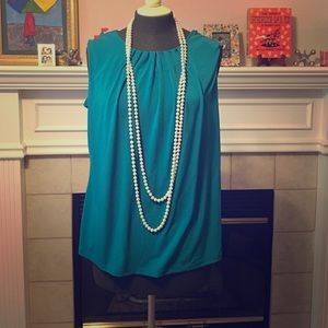 Teal blouse
