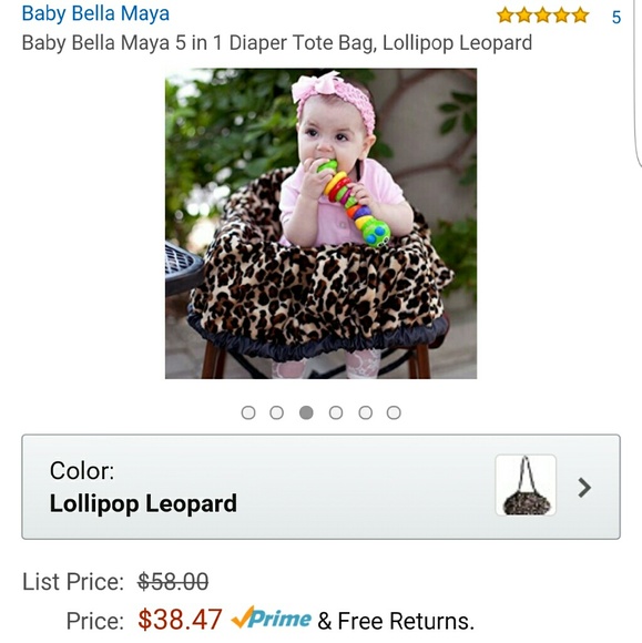 Never been used nursing/shopping cart/chair cover