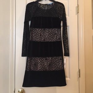 Antonio MELANI BLACK VELVET DRESS