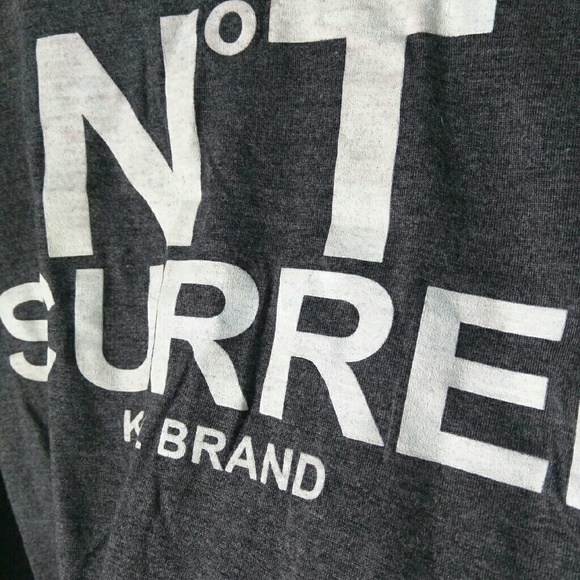 Kill Brand Oversized NoT Scurred Gray Crop Top L - Picture 4 of 4