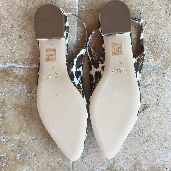 Leopard linen J. Crew mules - Picture 3 of 4