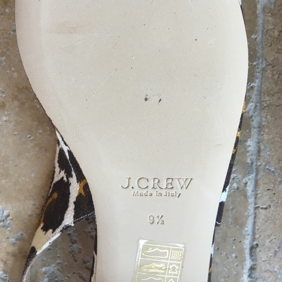 Leopard linen J. Crew mules - Picture 4 of 4